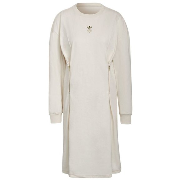 Brand New Adidas Women's Long-Sleeved Boyfriend T-Shirt Dress - Picture 2 of 16